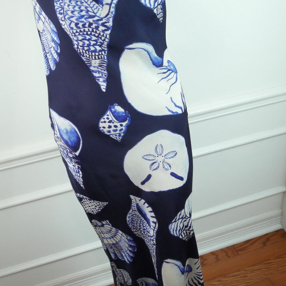 Carolina K Felicity Seashell Satin Maxi Slipdress Size Small NWT‎ Resort Luxury - Picture 3 of 14